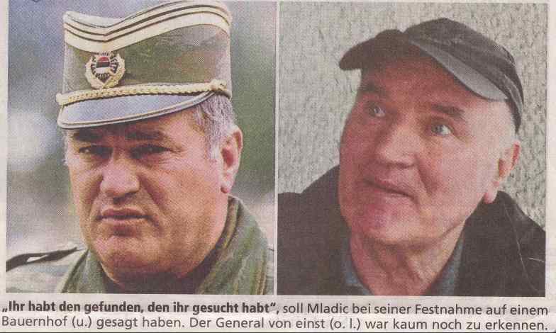 Mladic bei seiner Festnahme